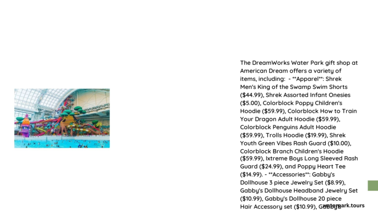 dreamworks water park gift shop