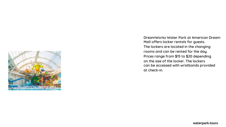 dreamworks water park locker rental